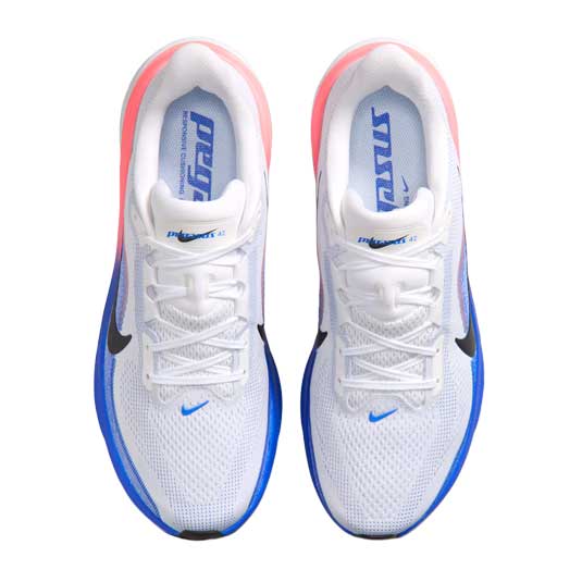 Men's Nike Pegasus 42 - White/Black/Racer Blue/Atomic Pink - Regular (D)