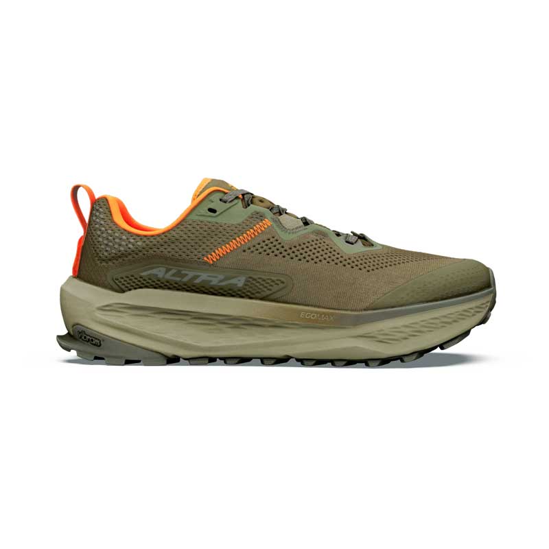 Men's Olympus 7 Trail Running Shoe - Dark Olive/Black/Aloe - Regular (D)
