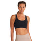 Women's Rib Sport Bra - Black