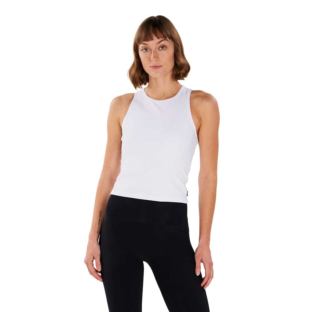 Women's Alrn Rib Crop Tank - Cloud