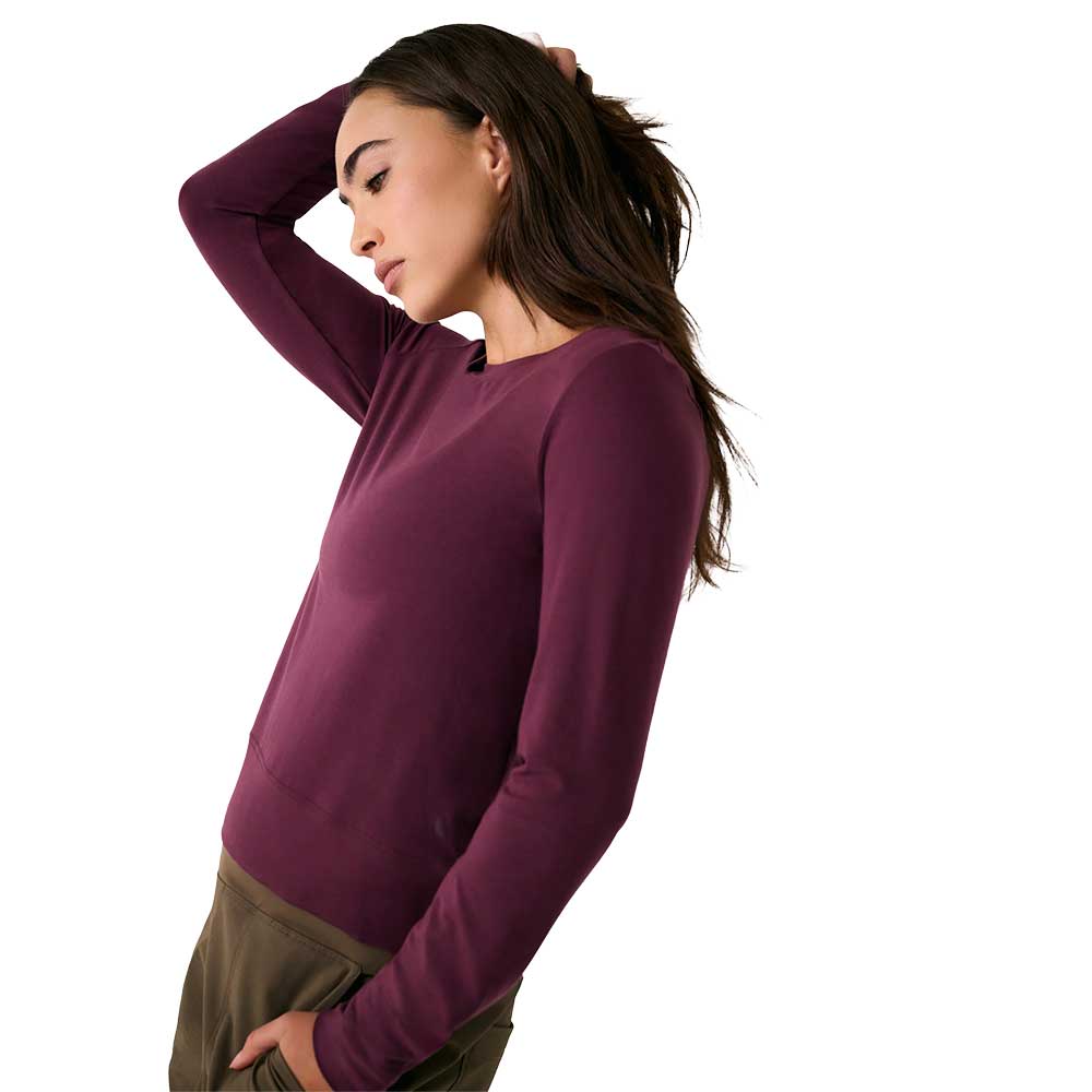 Women's Dynamic Long Sleeve - Dark Cherry