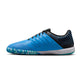 Lunar Gato II Indoor Soccer Shoe - Metallic Silver/Black/Neptune Blue - Regular (D)