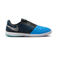 Lunar Gato II Indoor Soccer Shoe - Metallic Silver/Black/Neptune Blue - Regular (D)