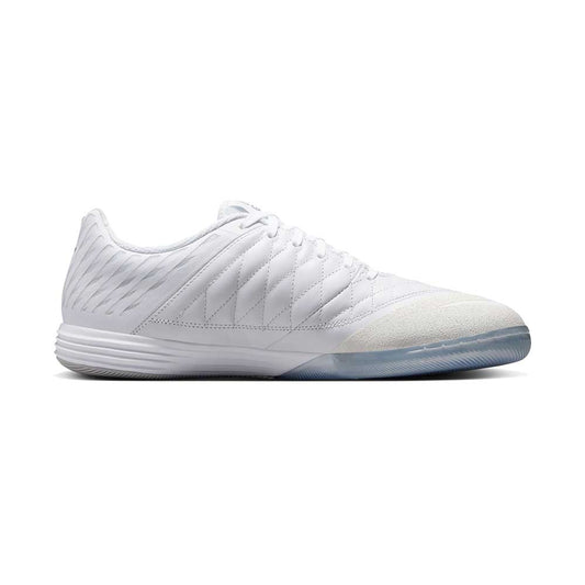 Nike Lunargato II Indoor Soccer Shoe - White/Chrome - Regular (D)