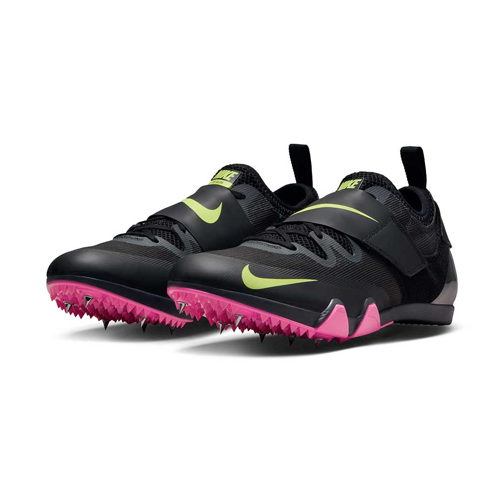 Unisex Nike Pole Vault Elite - Anthracite/Black/Light Lemon Twist/Fierce Pink- Regular (D)