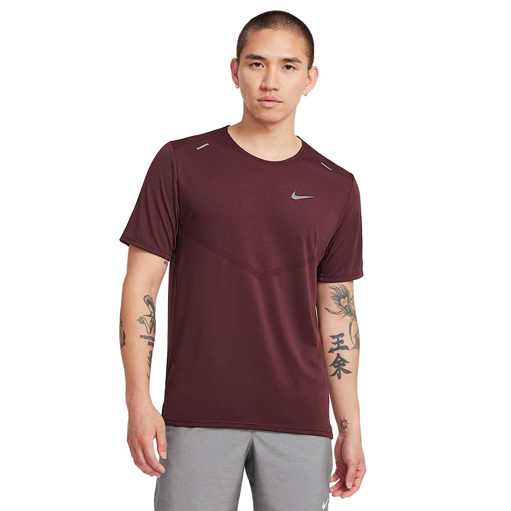 Men's Nike Dri-FIT Rise 365 Short Sleeve - Burgundy Crush