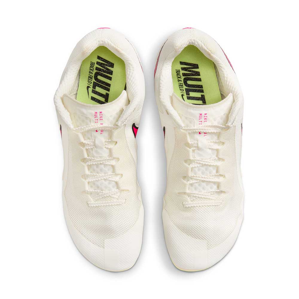 Unisex Nike Zoom Rival Multi Track Spike- Sail/Fierce Pink/Light Lemon Twist - Regular (D)