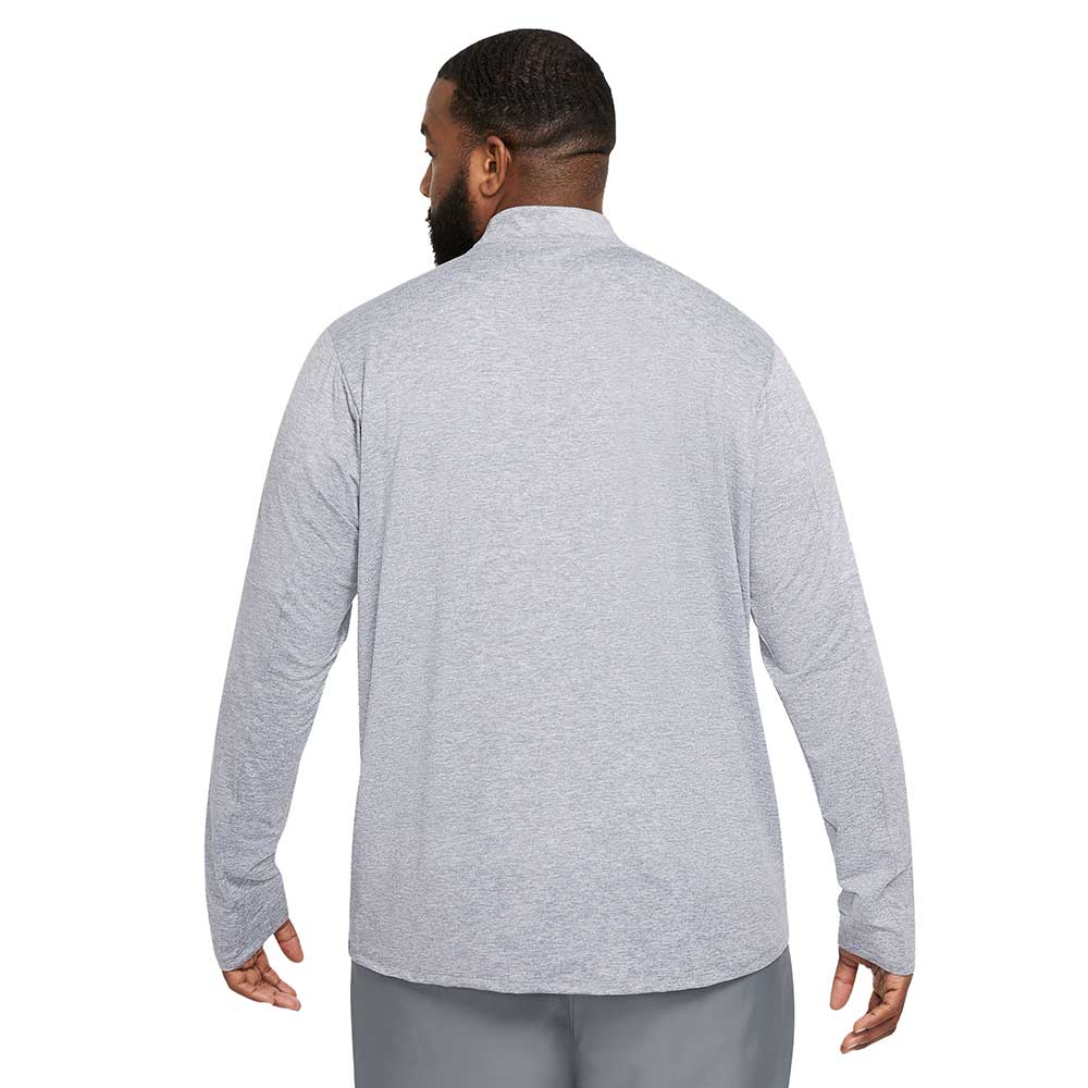 Men's Nike DriFIT Element 1/2 Zip Running Top - Smoke Grey/Grey Fog/Reflective Silver