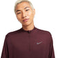 Men's Nike Dri-FIT Element 1/2 Zip Running Top - Burgundy Crush