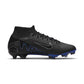 Nike Zoom Mercurial Superfly 9 Academy MG Soccer Cleat - Black/Chrome-Hyper Royal- Regular (D)