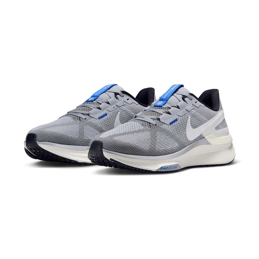 Nike Men s Structure 25 Running Shoes Size 12 White Wolf Grey