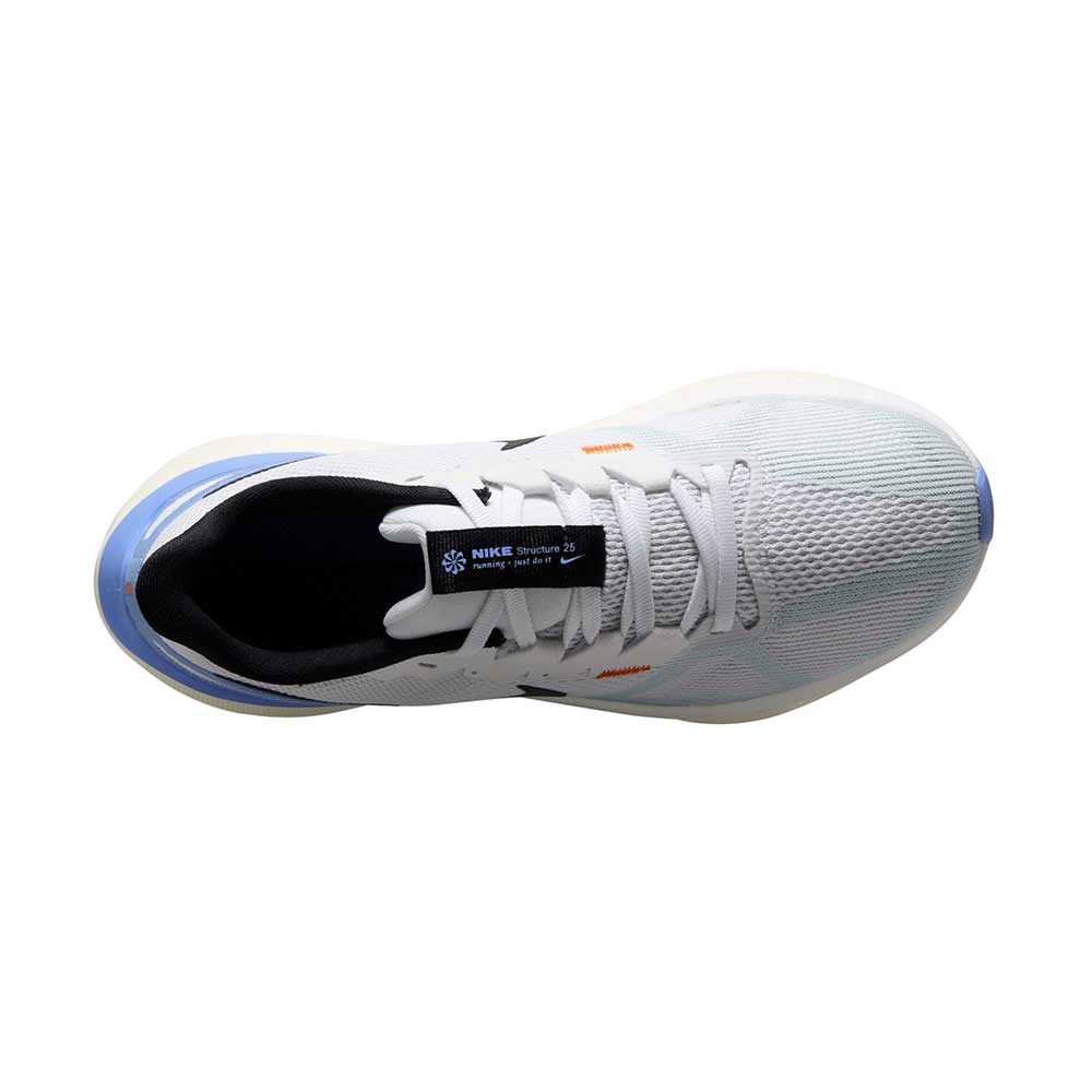 Women's Structure 25 Running Shoe - White/Black Royal Pulse/ Pure Platinum - Regular (B)