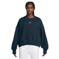 Women's Nike Phoenix Fleece Oversized Crew - Armory