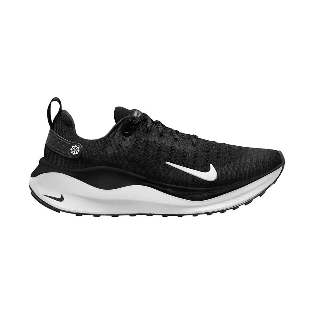 Women's Nike React Infinity Run Flyknit 4 Running Shoe - Black/White-D ...