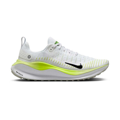 Women's Nike Infinity Run Flyknit 4 Running Shoe - White/Light Lemon Twist/Volt/Black- Regular (B)
