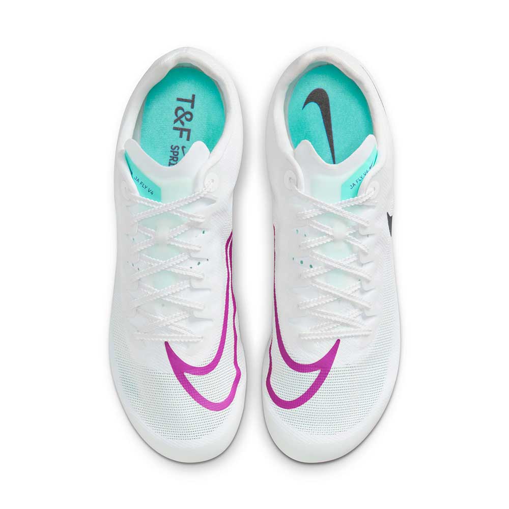 Nike Zoom Ja Fly 4 Spike- White/Obsidian/Bright Crimson - Regular (D)