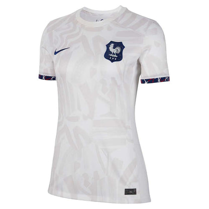 Women's France 2023 Stadium Away Nike Dri-FIT Soccer Jersey - White/Venice/Loyal Blue