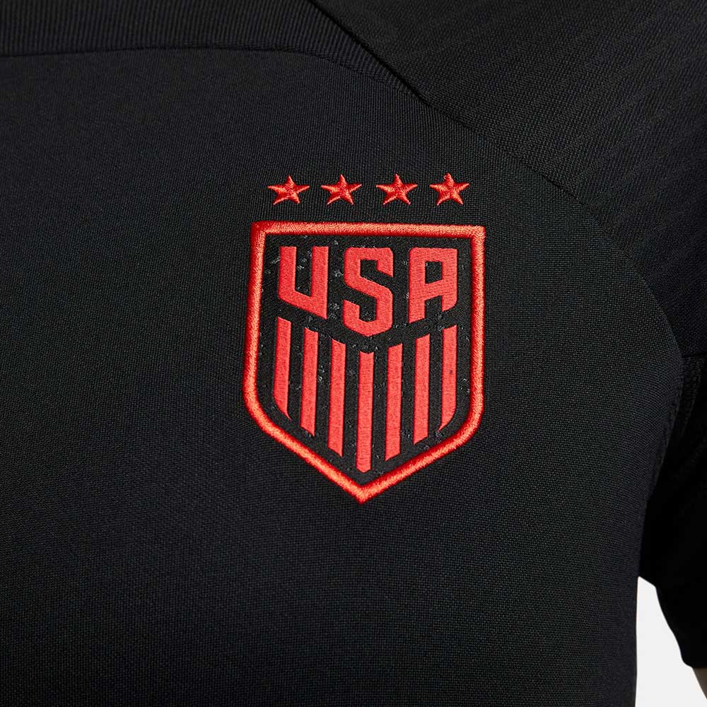 Women's USA Strike Nike Dri-FIT Knit Soccer Top - Black/Speed Red/Speed Red