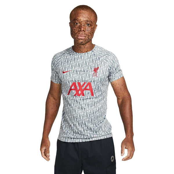 ウェア 21's Liverpool Pre Match Practice Wear 21-22 Liverpool FC Nike Men's Teal Stripe PreMatch Jersey Sz