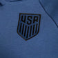 Women's USA Pullover Fleece Soccer Hoodie - Mystic Navy/Black