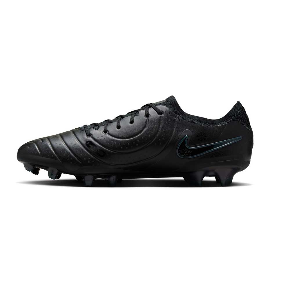 Nike Tiempo Legend 10 Elite Soccer Cleats - Black/Black-Deep Jungle - Regular (D)