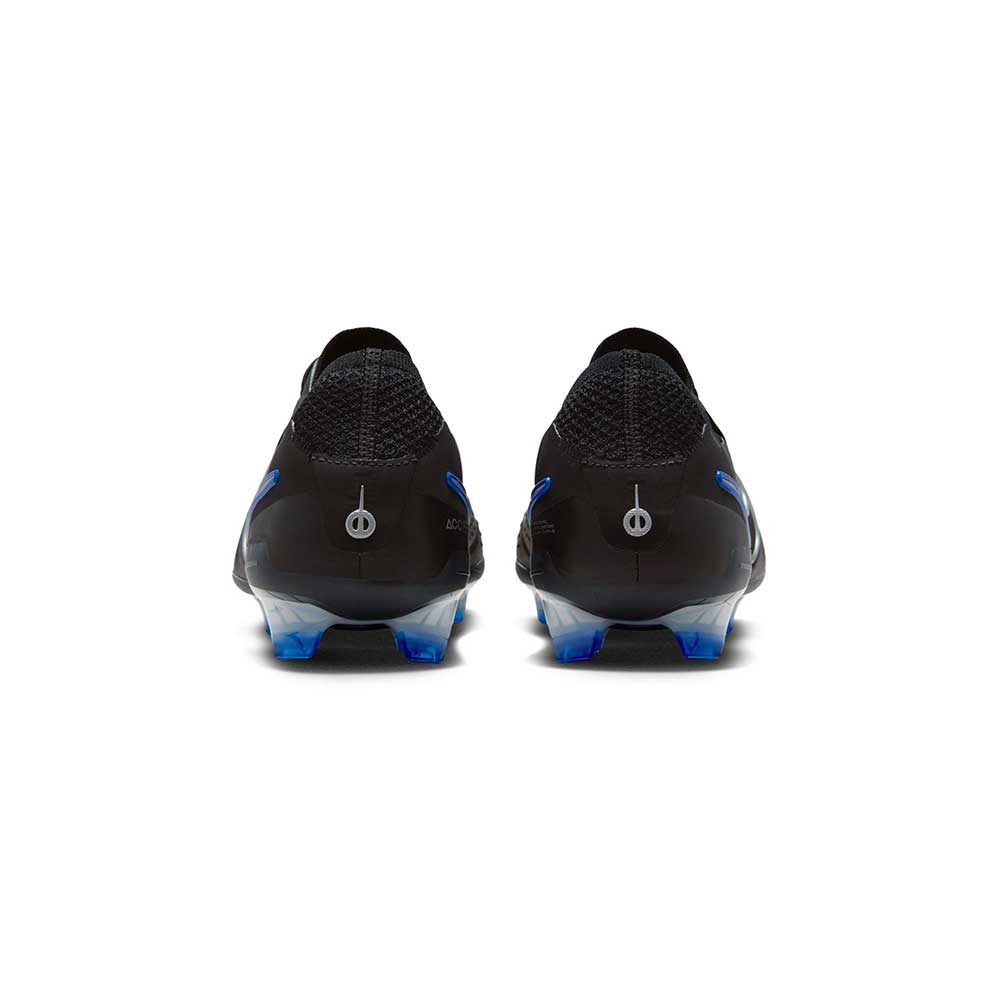 Nike Tiempo Legend 10 Elite FG Soccer Cleat - Black/Chrome-Hyper Blue- Regular (D)
