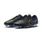 Nike Tiempo Legend 10 Elite FG Soccer Cleat - Black/Chrome-Hyper Blue- Regular (D)
