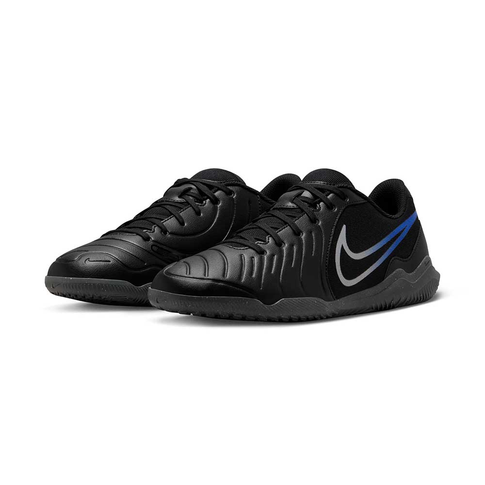 Nike Tiempo Legend 10 Club IN Soccer Shoe - Black/Chrome/Hyper Royal - Regular (D)