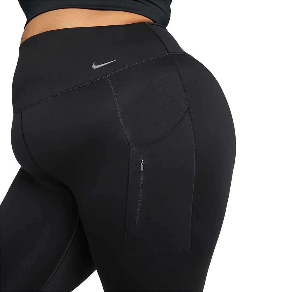 Nike Women's Tech 2 Dri-Fit Running Leggings Black Ankle Zipper XSmall  640143