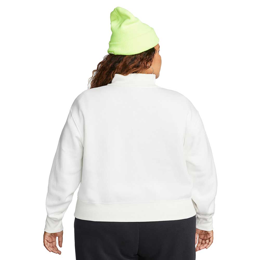 Women's 1/2 Zip Crop Sweatshirt - Sail