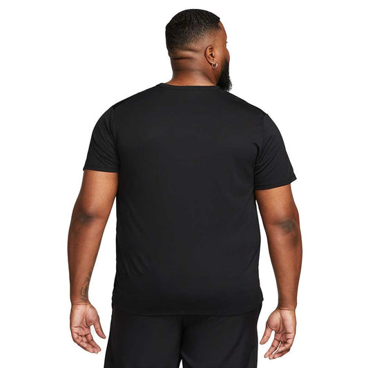 Men's Nike Miler Men's Dri-FIT UV Short-Sleeve Running Top- Black