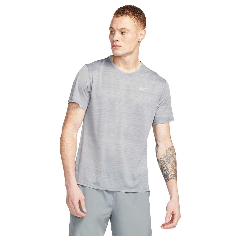 Men's Nike Dri-Fit Miler Breathe Short Sleeve - Smoke Grey