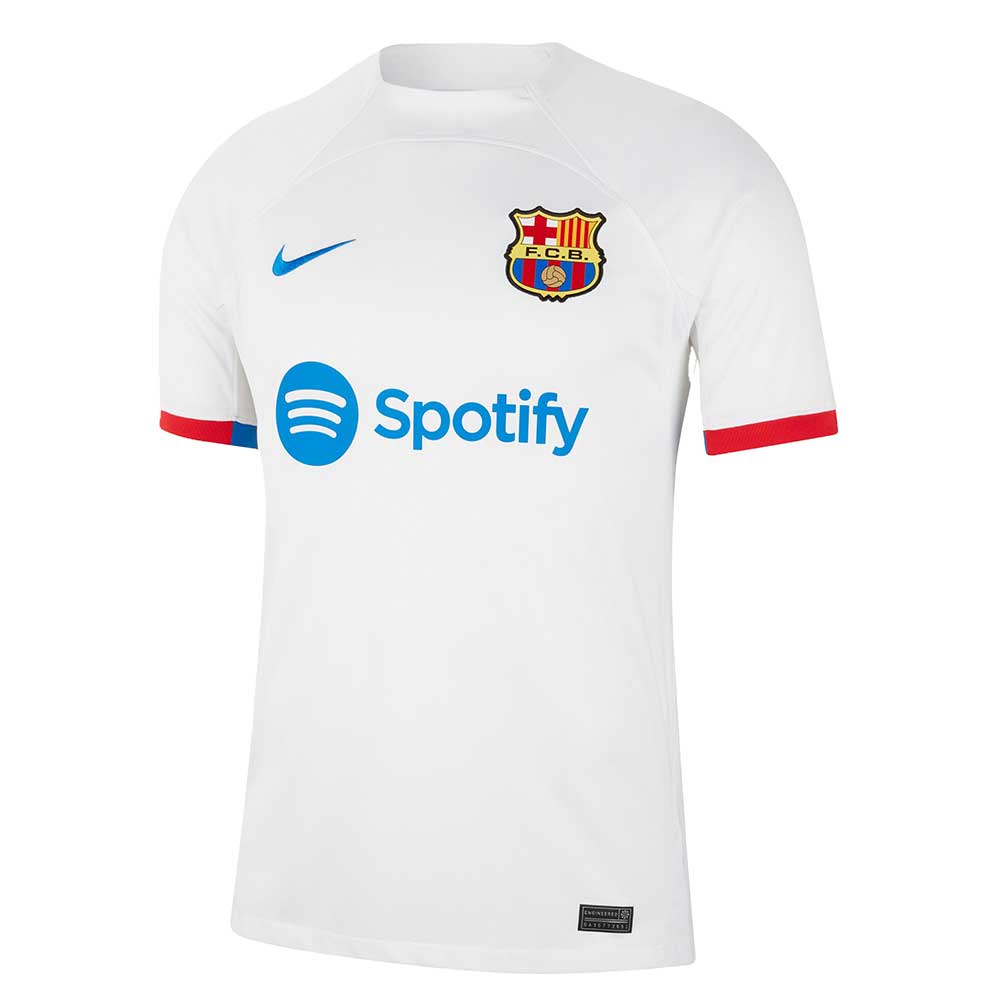 Men's FC Barcelona 2023/24 Away Stadium Jersey - White