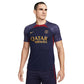 Men's Paris Saint-Germain Strike Nike Dri-FIT Knit Soccer Top- Blackened Blue/Blackened Blue/Team Red/Gold Suede