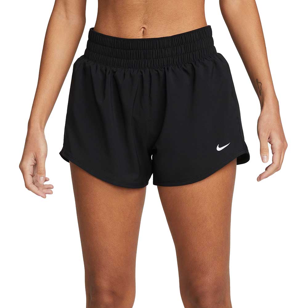 Women's Nike One Dri-Fit Mid Rise 3" Short - Black