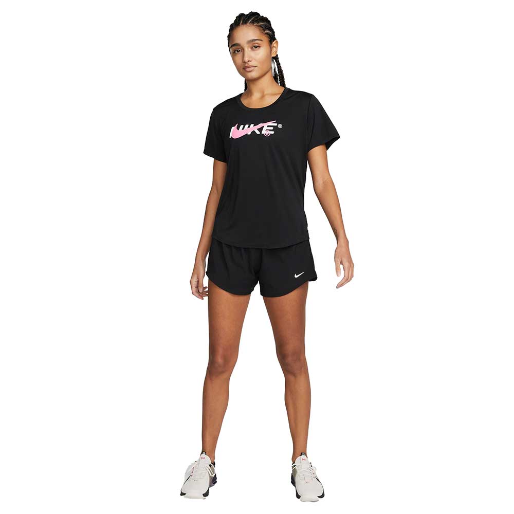 Women's Nike One Dri-Fit Mid Rise 3in Short - Black – Gazelle Sports
