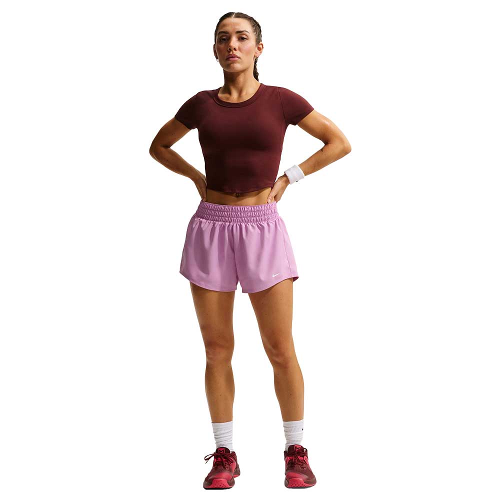 Women's Nike One Dri-FIT Mid-Rise 3" Short - Light Magenta