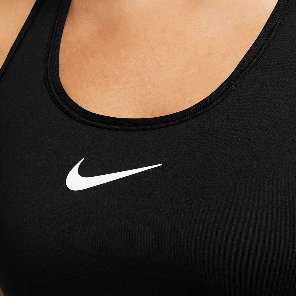 Nike NWT Women's Size S Black Logo Sports Bra Active Dri-Fit Mesh  DD0428-010