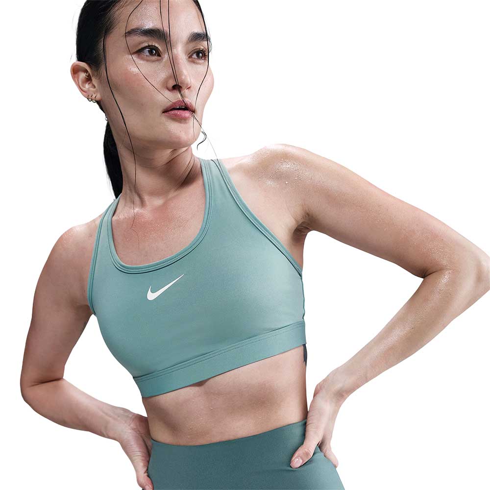Women's Nike Swoosh Medium Support Bra - Cannon