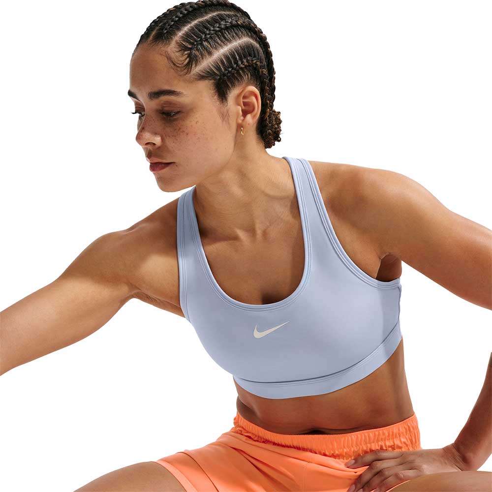 Women's Nike Swoosh Medium Support Bra - Hydrogen Blue