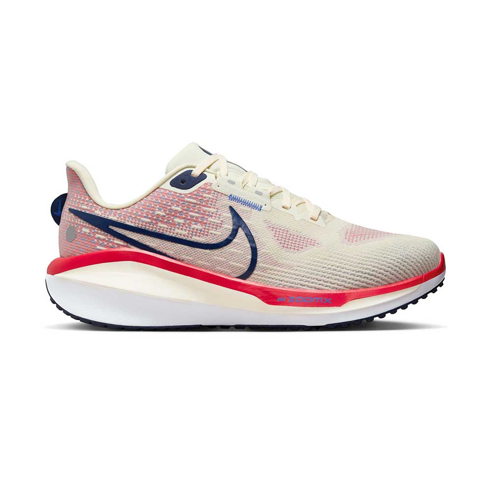 Men's Nike Vomero 17 Running Shoe - Sea Glass/Midnight Navy/University Red - Regular (D)