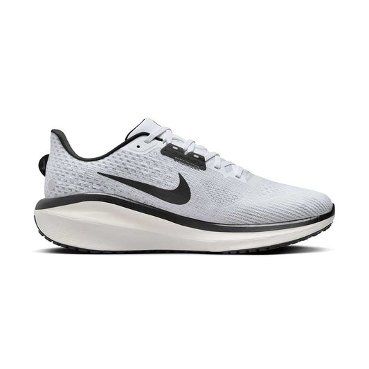 Men's Nike Vomero 17 Running Shoe - White/Black/Pure Platinum/Vintage Green - Regular (D)