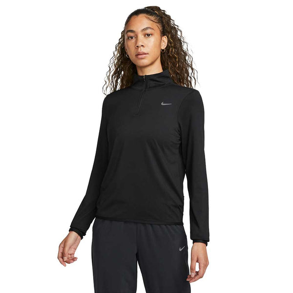 Women's Nike Swift Element Half Zip Top - Black – Gazelle Sports