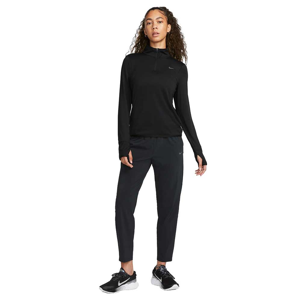 Women's Nike Swift Element Half Zip Top - Black