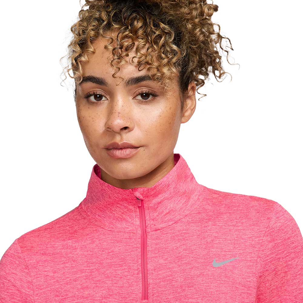 Women's Nike Swift Element Dri-FIT Half Zip Top - Aster Pink