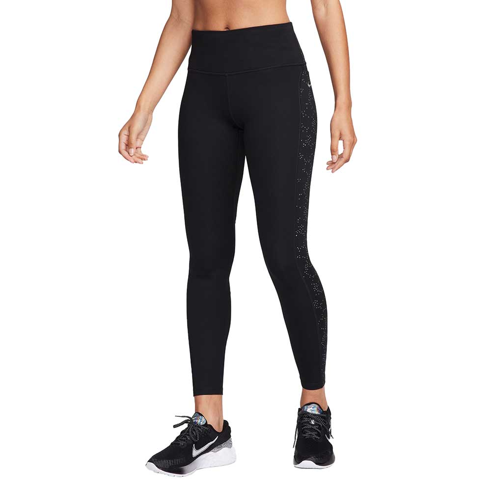 Women's Dri-FIT Fast Mid Rise 7/8 Tight - Black/Reflective SIlver