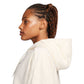 Women's Nike Therma-FIT One Full Zip Hoodie Polar - Pale Ivory/Black