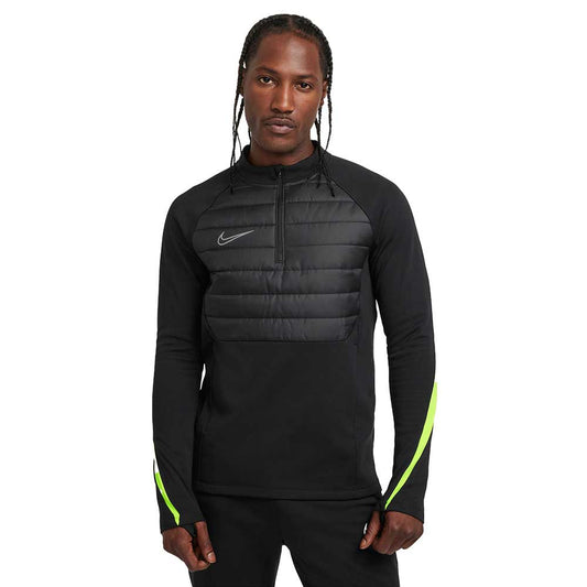 Men's Academy Winter Drill Top - Black/Volt