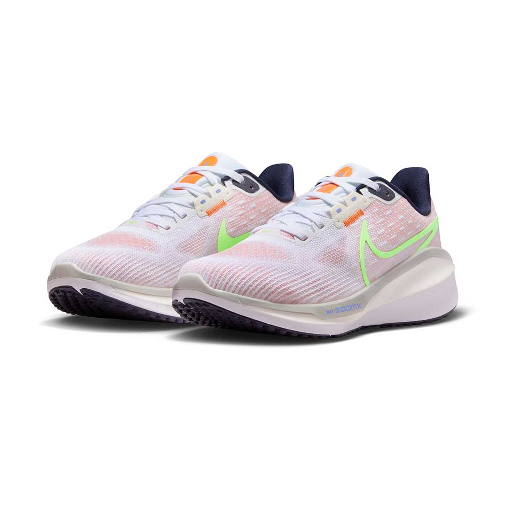 Women's Nike Vomero 17 Running Shoe - White/Lime Blast/Photon Dust/Polar - Regular (B)