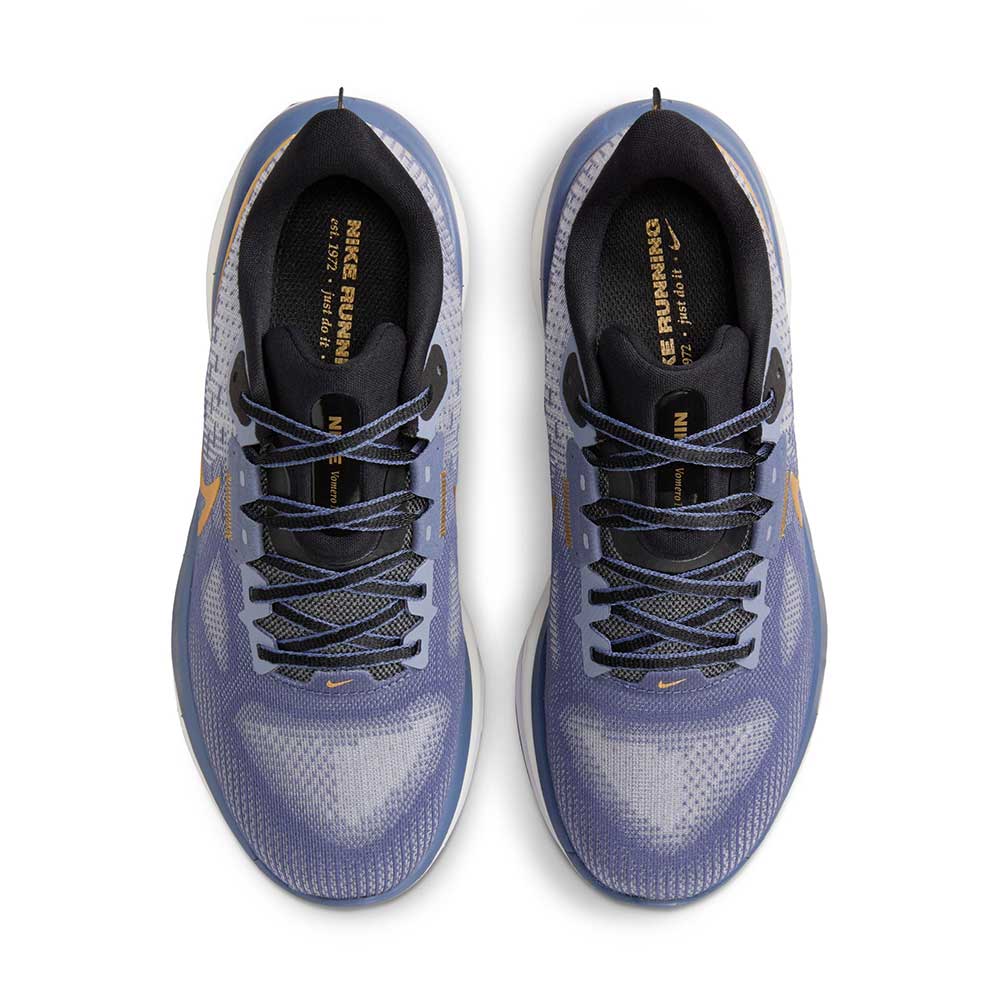 Women's Nike Vomero 17 Running Shoe - Diffused Blue/Metallic Gold/Ashen Slate - Regular (B)